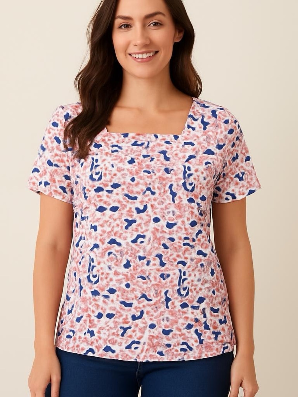 Coral Bay Abstract Top Size L